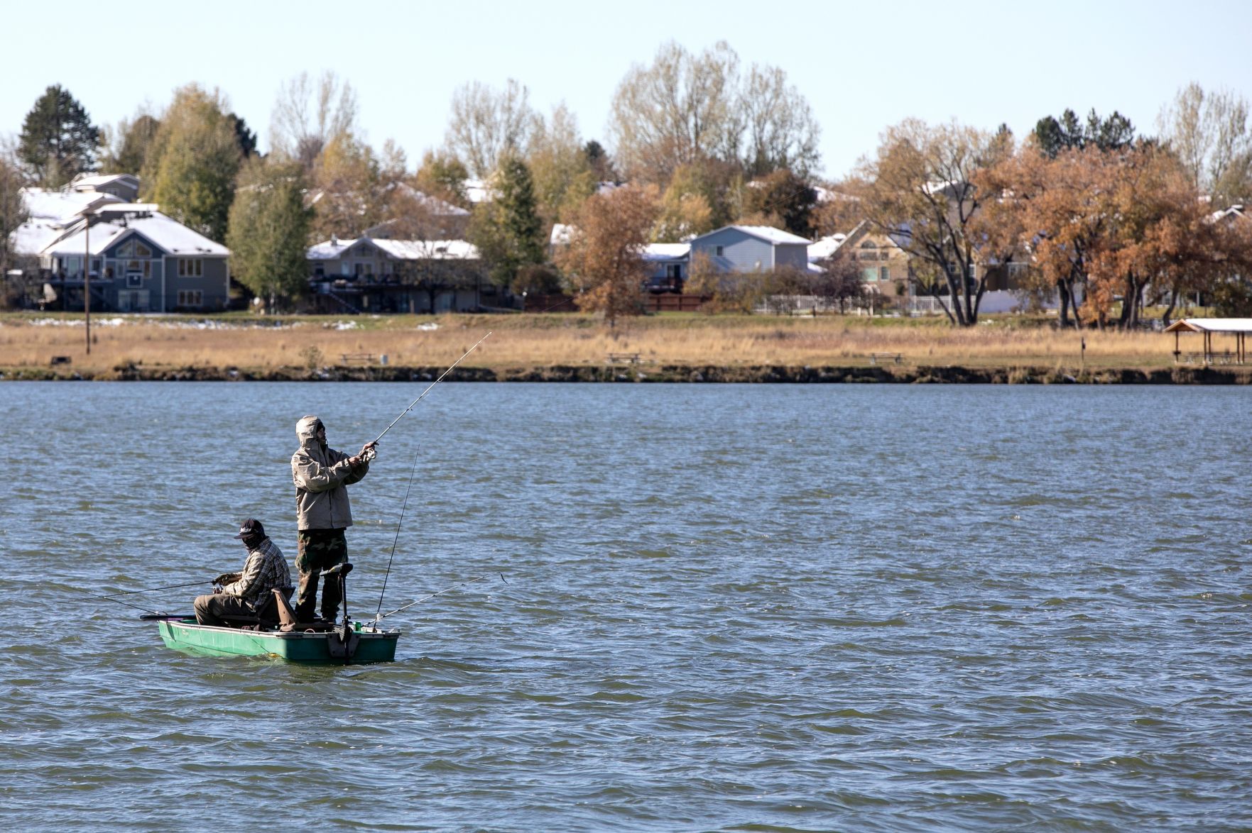Gone fishing despite the cold